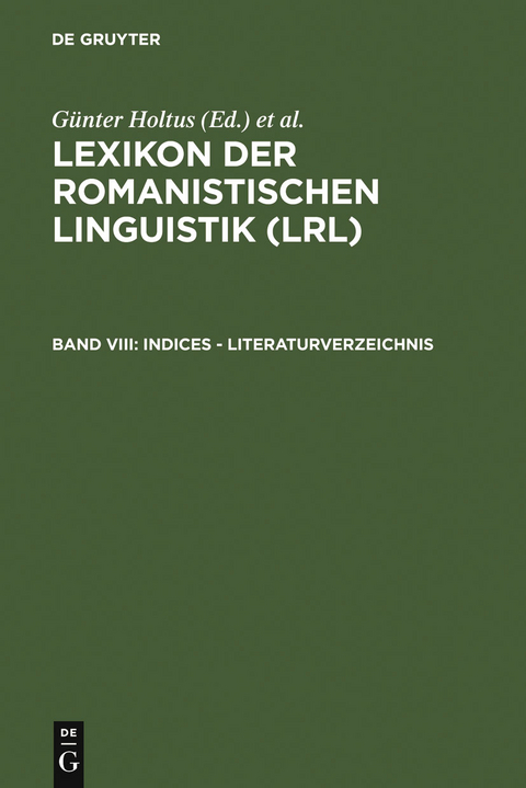 Indices - Literaturverzeichnis - 