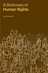 A Dictionary of Human Rights - Robertson, David