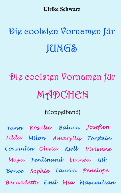 Die coolsten Vornamen für Jungs / Die coolsten Vornamen für Mädchen: Doppelband - Ulrike Schwarz