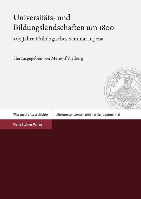 Universitäts- und Bildungslandschaften um 1800 - 