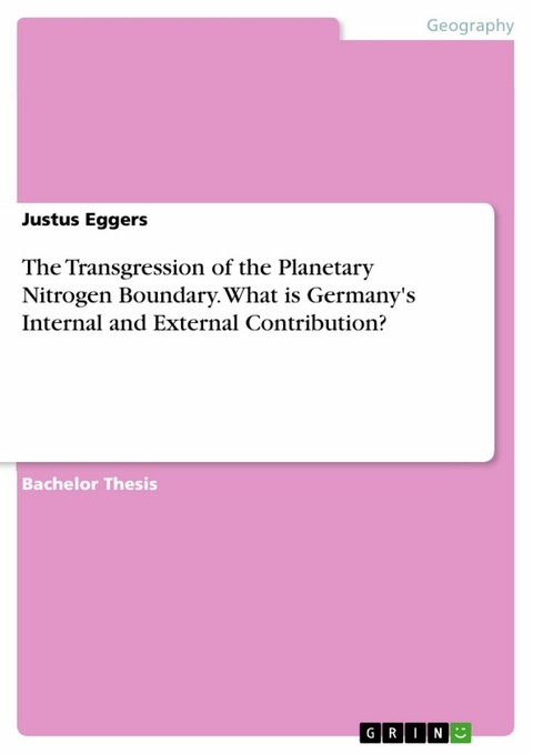 The Transgression of the Planetary Nitrogen Boundary. What is Germany's Internal and External Contribution? - Justus Eggers