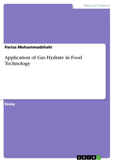 Application of Gas Hydrate in Food Technology - Parisa Mohammadshahi