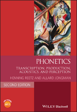 Phonetics - Henning Reetz, Allard Jongman