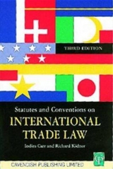 Statutes on International Trade 3/e - Carr; Kiddner