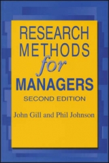 Research Methods for Managers - Gill, John; Johnson, Phil