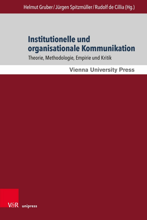 Institutionelle und organisationale Kommunikation - 
