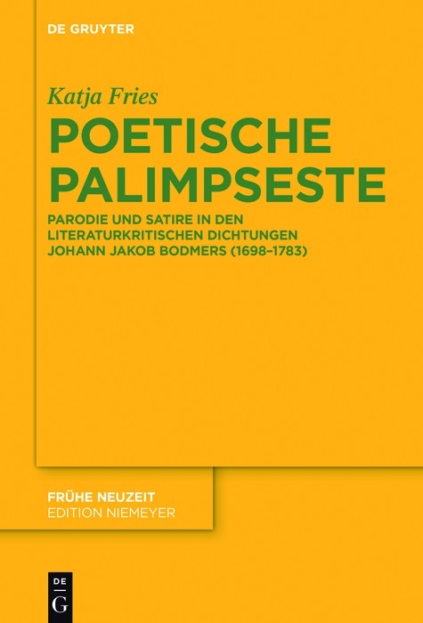 Poetische Palimpseste - Katja Fries