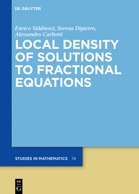 Local Density of Solutions to Fractional Equations - Alessandro Carbotti, Serena Dipierro, Enrico Valdinoci