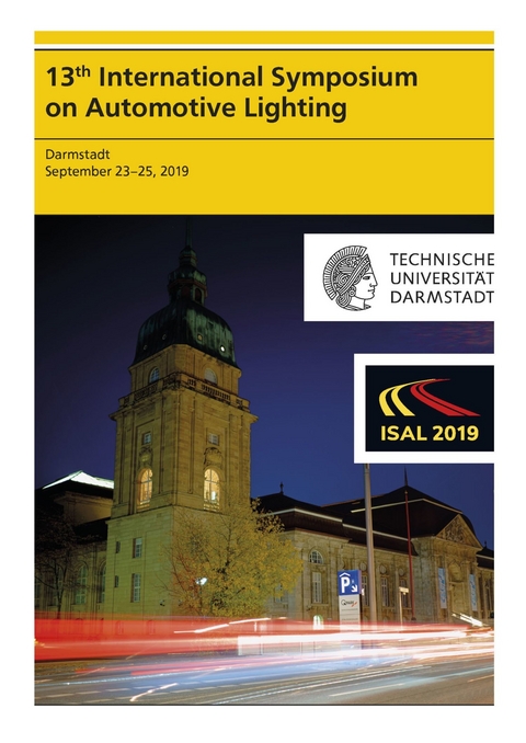13th International Symposium on Automotive Lightning - ISAL 2019 - Proceedings of the Conference -  Tran Quoc Khanh