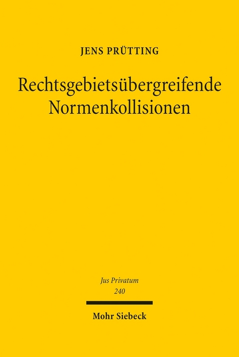 Rechtsgebietsübergreifende Normenkollisionen -  Jens Prütting