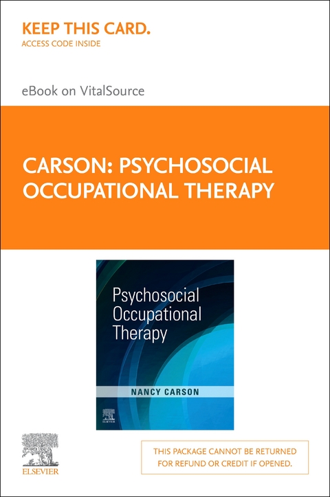 Psychosocial Occupational Therapy - E-Book -  Nancy Carson