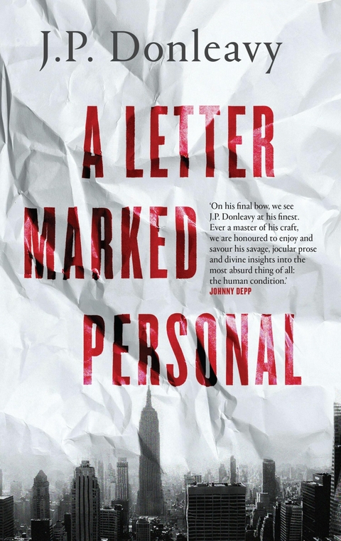 Letter Marked Personal -  J.P. Donleavy