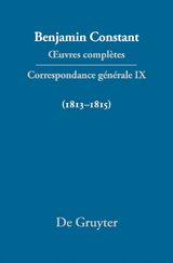 Correspondance générale 1813–1815 - 