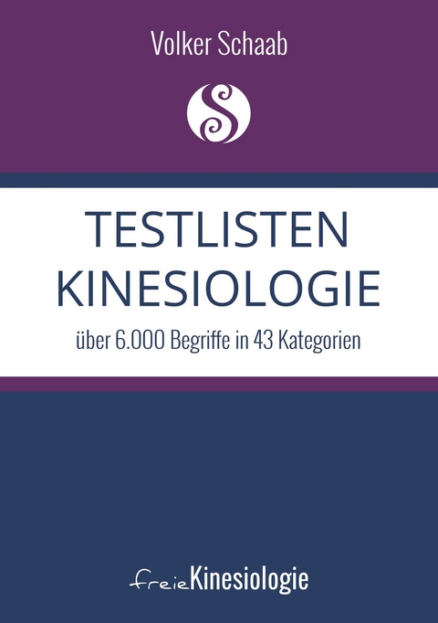 Testlisten Kinesiologie -  Volker Schaab