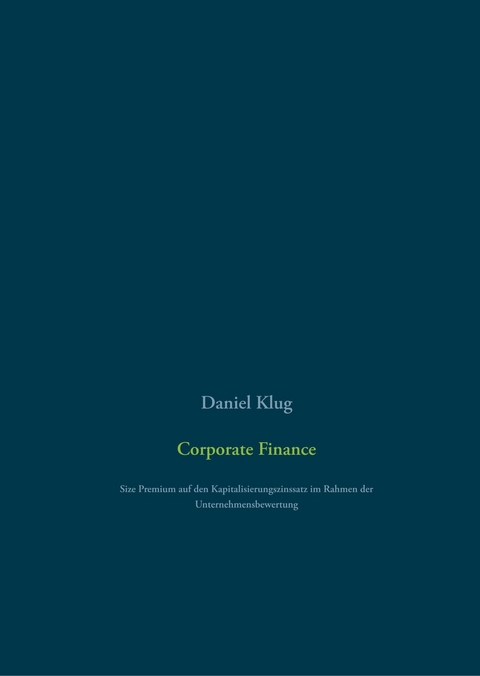 Corporate Finance - Daniel Klug