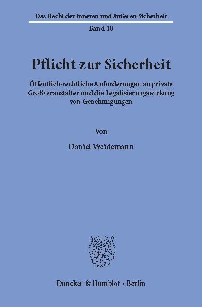 Pflicht zur Sicherheit. -  Daniel Weidemann