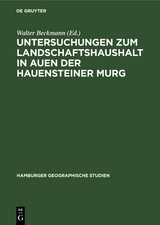 Untersuchungen zum Landschaftshaushalt in Auen der Hauensteiner Murg - 