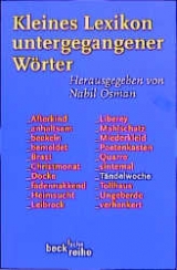 Kleines Lexikon untergegangener Wörter - 