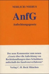 Anfechtungsgesetz - Jörg Nerlich, Christoph Niehus