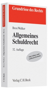 Allgemeines Schuldrecht - Brox, Hans; Walker, Wolf D