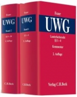 Lauterkeitsrecht, Kommentar zum Gesetz gegen den unlauteren Wettbewerb (UWG)  Gesamtwerk - Fezer, Karl-Heinz