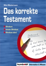 Das korrekte Testament - Selzam, Wilfried von