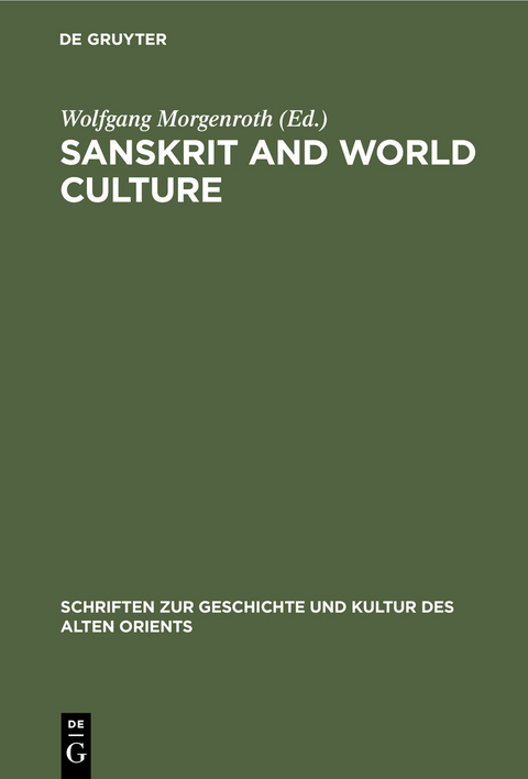 Sanskrit and World Culture - 