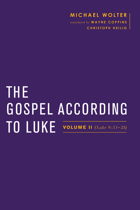 The Gospel according to Luke - Michael Wolter