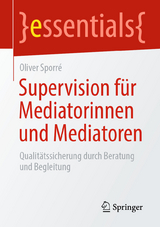 Supervision für Mediatorinnen und Mediatoren - Oliver Sporré