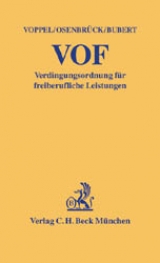 Verdingungsordnung für freiberufliche Leistungen (VOF) - Reinhard Voppel, Wolf Osenbrück, Christoph Bubert