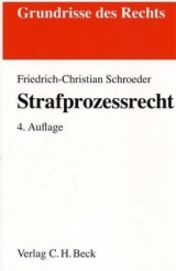 Strafprozessrecht - Schroeder, Friedrich-Christian