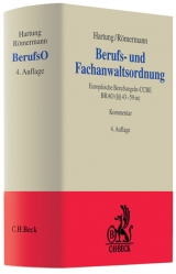 Berufs- und Fachanwaltsordnung - Hartung, Wolfgang; Römermann, Volker