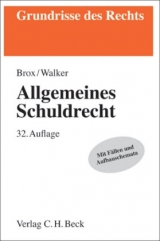 Allgemeines Schuldrecht - Brox, Hans; Walker, Wolf D