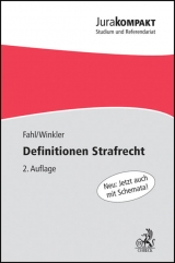 Definitionen Strafrecht - Fahl, Christian; Winkler, Klaus