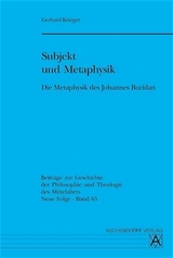 Die Metaphysik des Johannes Buridan - Gerhard Krieger