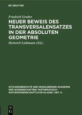 Neuer Beweis des Transversalensatzes in der absoluten Geometrie - Friedrich Gruber