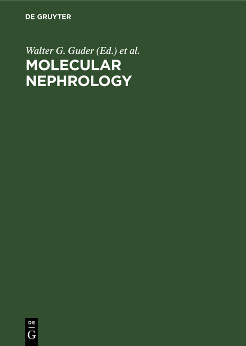 Molecular Nephrology - 