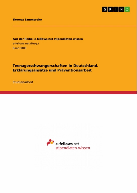Teenagerschwangerschaften in Deutschland. Erklärungsansätze und Präventionsarbeit - Theresa Sammereier