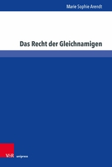 Das Recht der Gleichnamigen - Marie Sophie Arendt