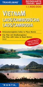 KUNTH Reisekarte Vietnam, Laos, Kambodscha 1:4Mio.