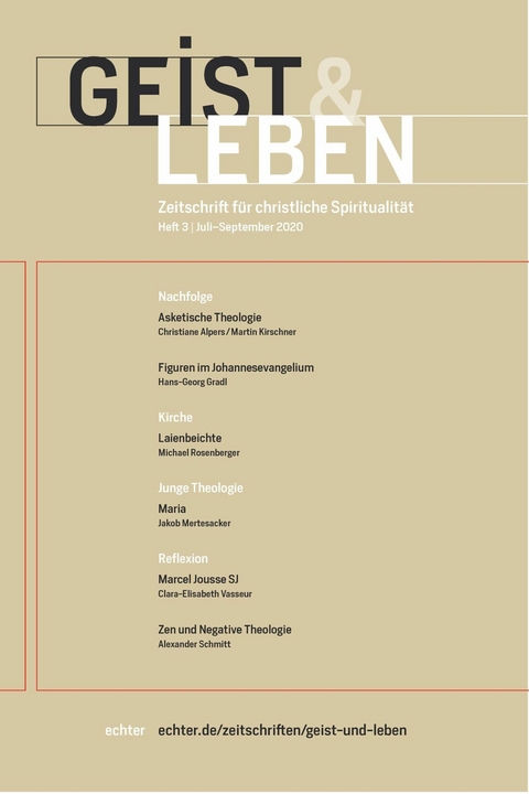 Geist & Leben 3/2020 - Verlag Echter