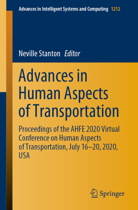 Advances in Human Aspects of Transportation - 