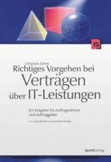 Richtiges Vorgehen bei Verträgen über IT-Leistungen - Zahrnt, Christoph