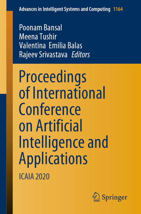 Proceedings of International Conference on Artificial Intelligence and Applications - 