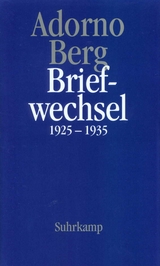 Briefe und Briefwechsel - Theodor W. Adorno, Alban Berg