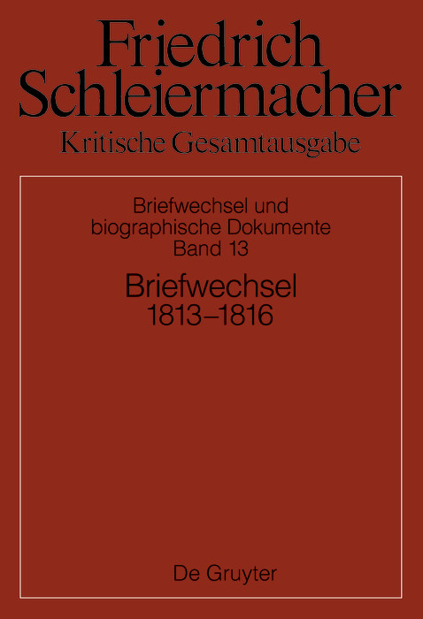 Briefwechsel 1813-1816 - 