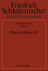 Platons Werke II,1, Berlin 1805. 1818 - 