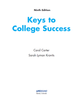 Keys to College Success -  Carol Carter,  Sarah Kravits