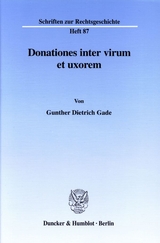 Donationes inter virum et uxorem. - Gunther Dietrich Gade