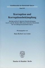 Korruption und Korruptionsbekämpfung. - 